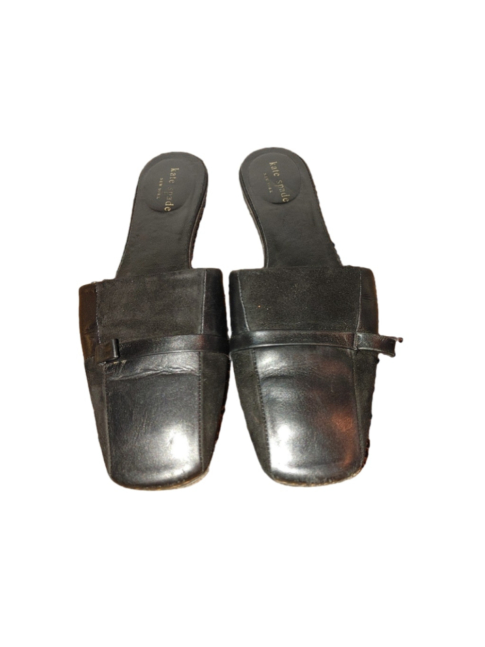 Kate Spade Leather & Suede Slides Size 8